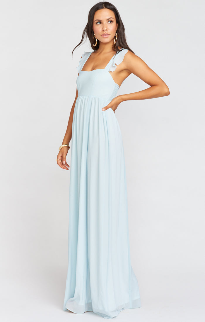 June Maxi Dress ~ Icy Blue Chiffon – Show Me Your Mumu