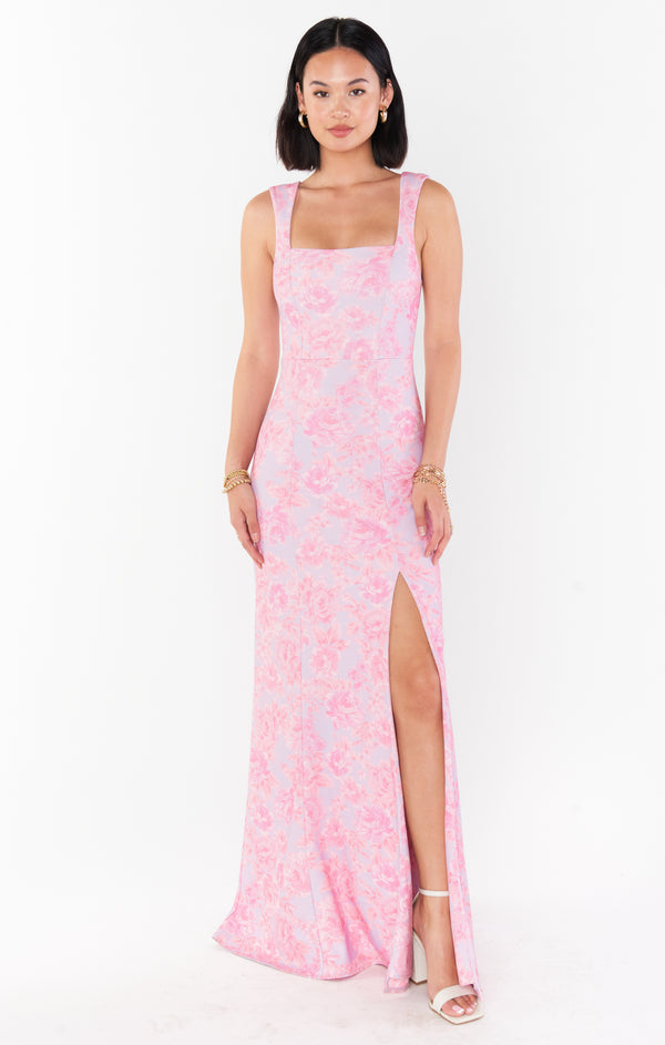 Paris Gown ~ Blushing Floral Stretch – Show Me Your Mumu