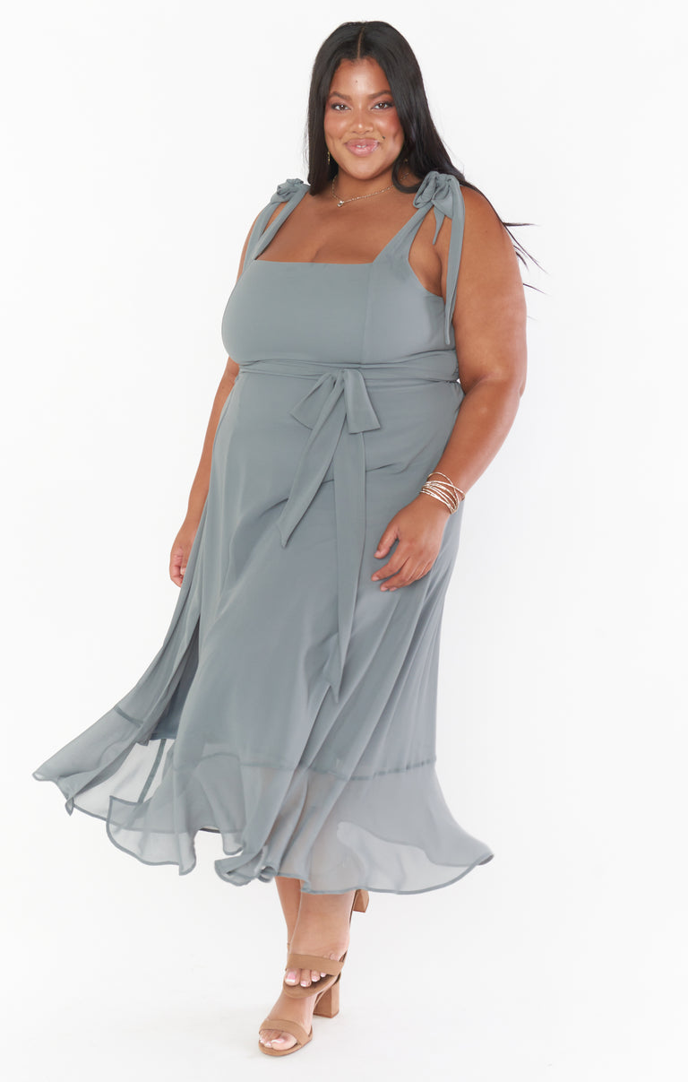 Claire Midi Dress ~ Deep Sage Chiffon Show Me Your Mumu Claire Midi Dress ~ Deep Sage Chiffon Show Me Your Mumu