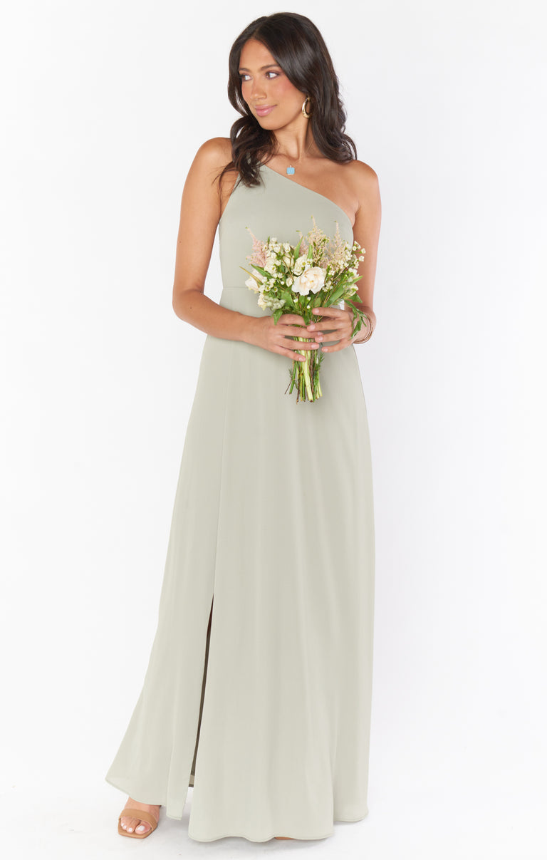 open lace back dress Shannon One Shoulder Dress ~ Moss Green Crisp – Show Me Your Mumu