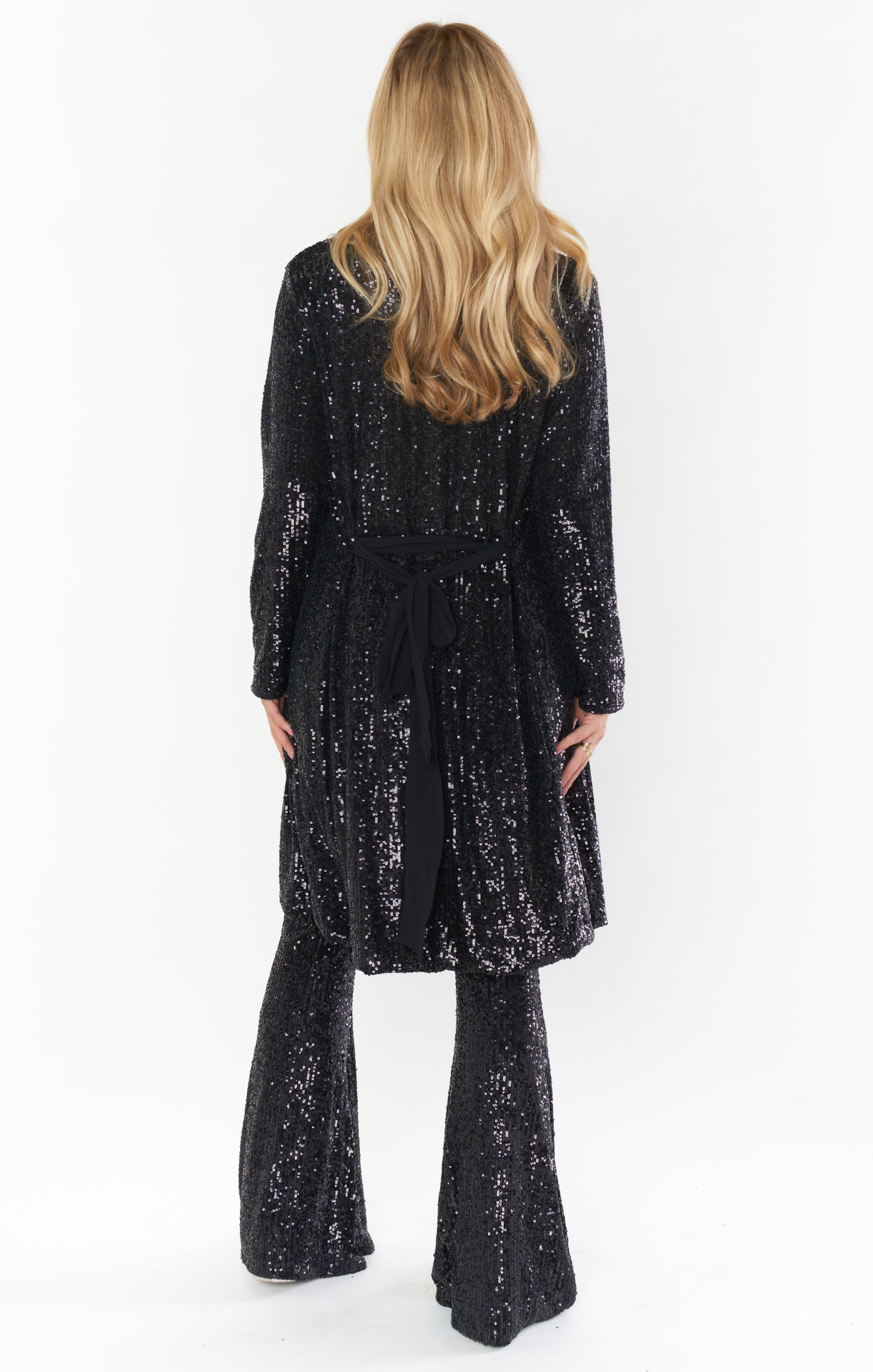 Midnight and Silver Sequin Duster – Jae Nichole's