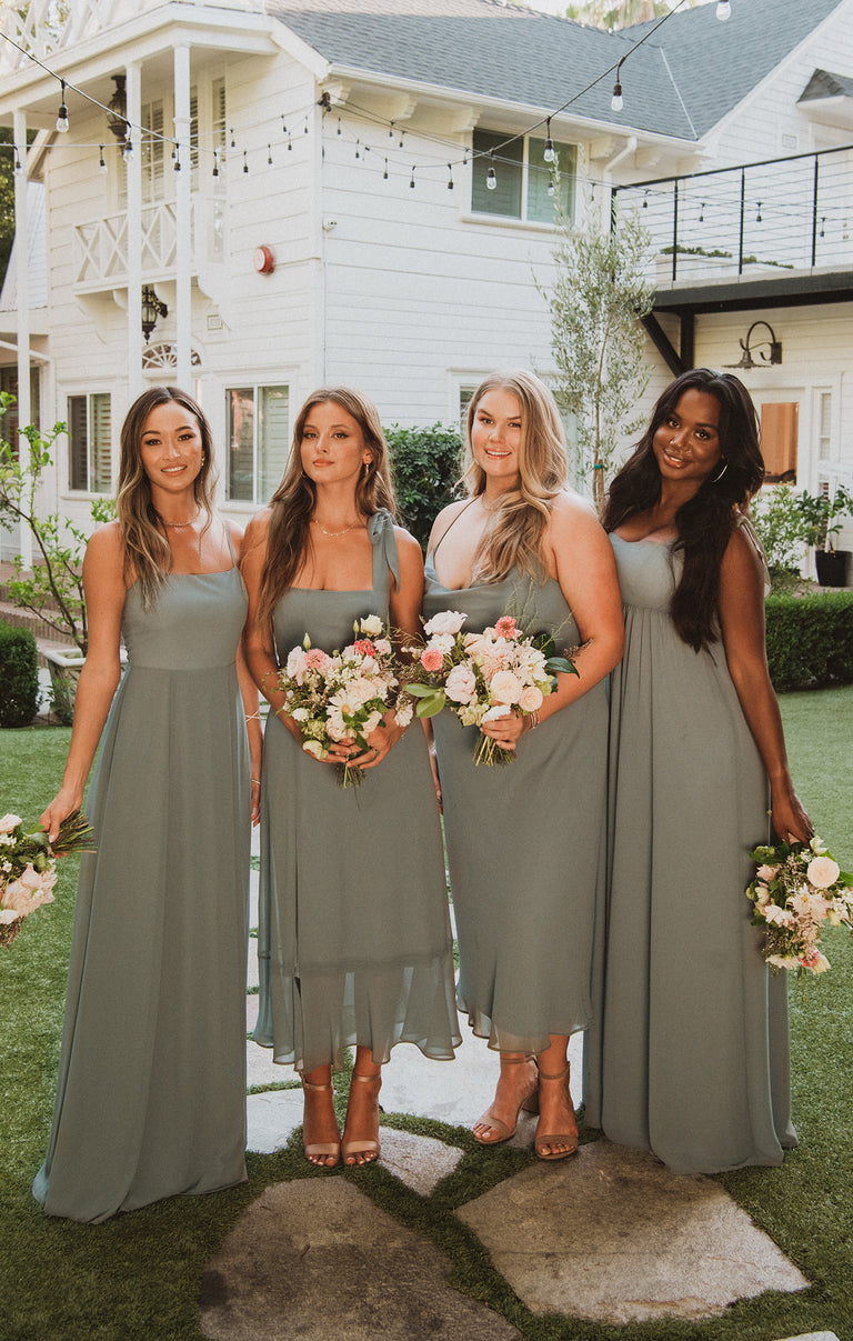 Claire Midi Dress ~ Deep Sage Chiffon Show Me Your Mumu Claire Midi Dress ~ Deep Sage Chiffon Show Me Your Mumu