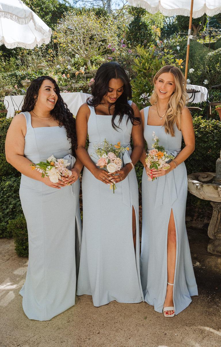 Paris Gown ~ Steel Blue Stretch Paris Gown ~ Steel Blue Stretch