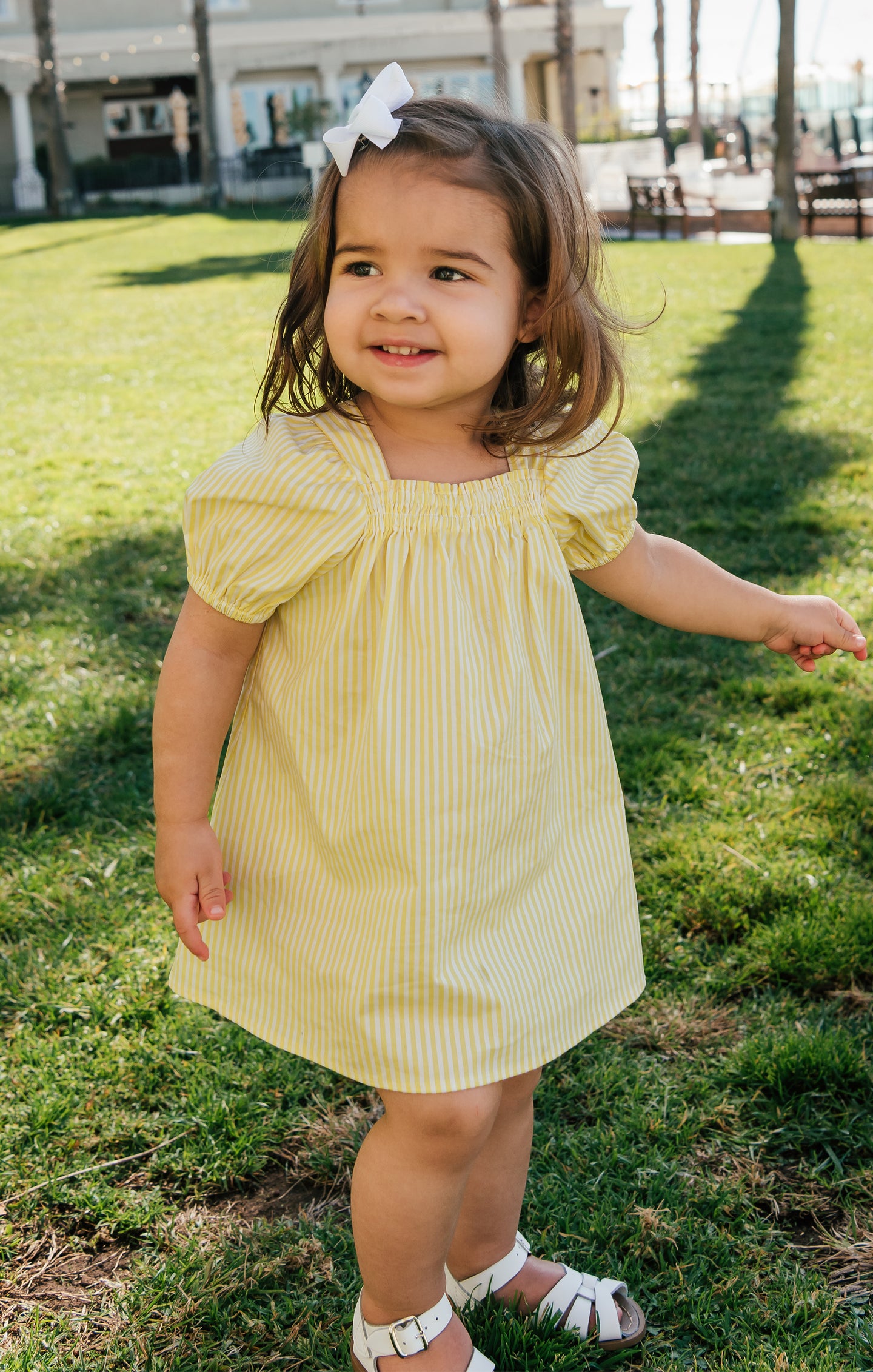 Little Delight Dress ~ Yellow Duckie Stripe – Show Me Your Mumu