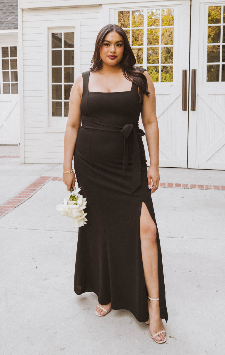 Paris Gown, in Black Stretch | Show Me Your Mumu | Bridesmaid Dresses & Wedding Attendee Dress Paris Gown, in Black Stretch | Show Me Your Mumu | Bridesmaid Dresses & Wedding Attendee Dress
