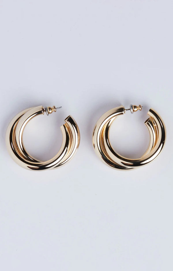 Faithy Jewels Gaby Twist Hoop Earrings ~ 18k Gold Plated – Show Me Your ...