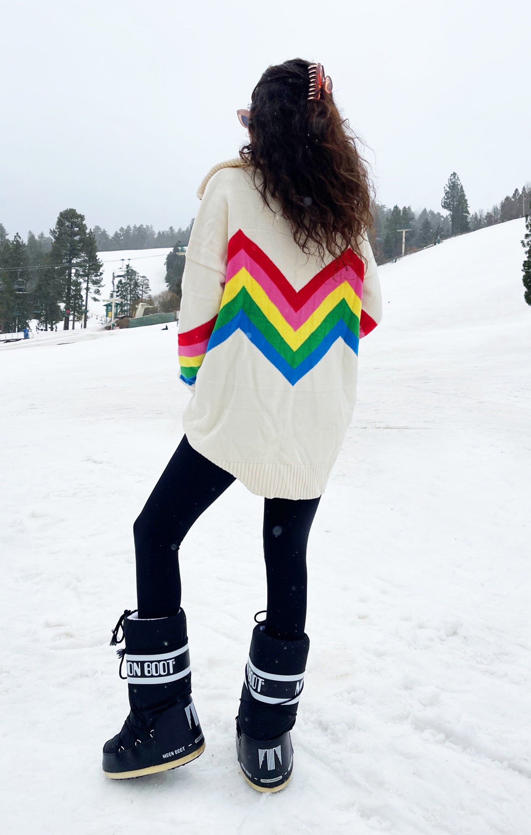 Weston Half Zip Pullover ~ Rainbow Slope Knit – Show Me Your