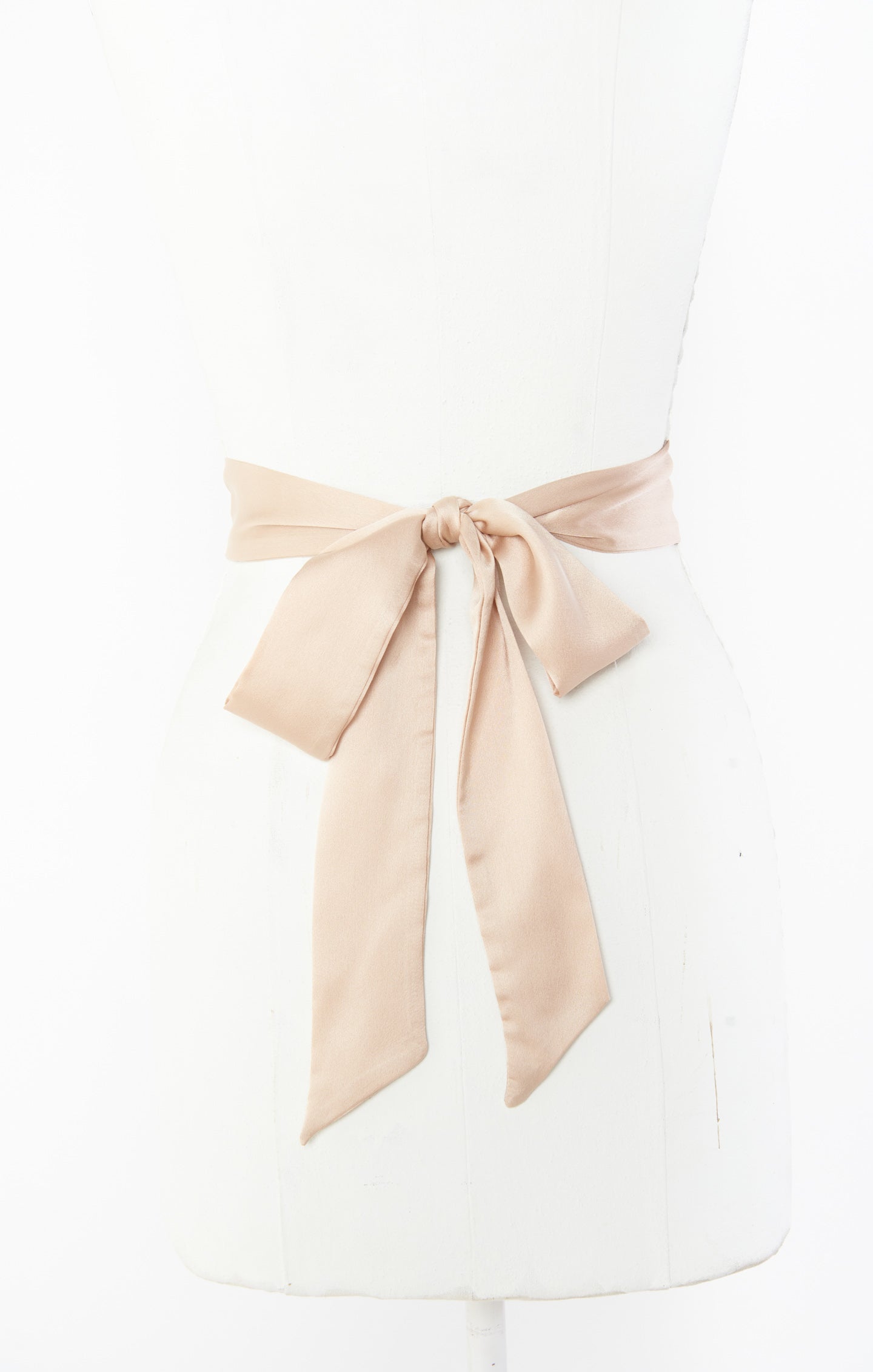 satin sashes for bridesmaid dresses Halter Neck Stretchy Satin Wedding Dress with Long Sash