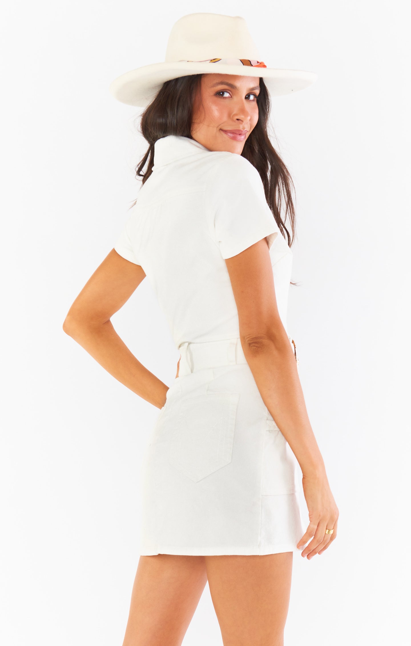 White on sale corduroy dress