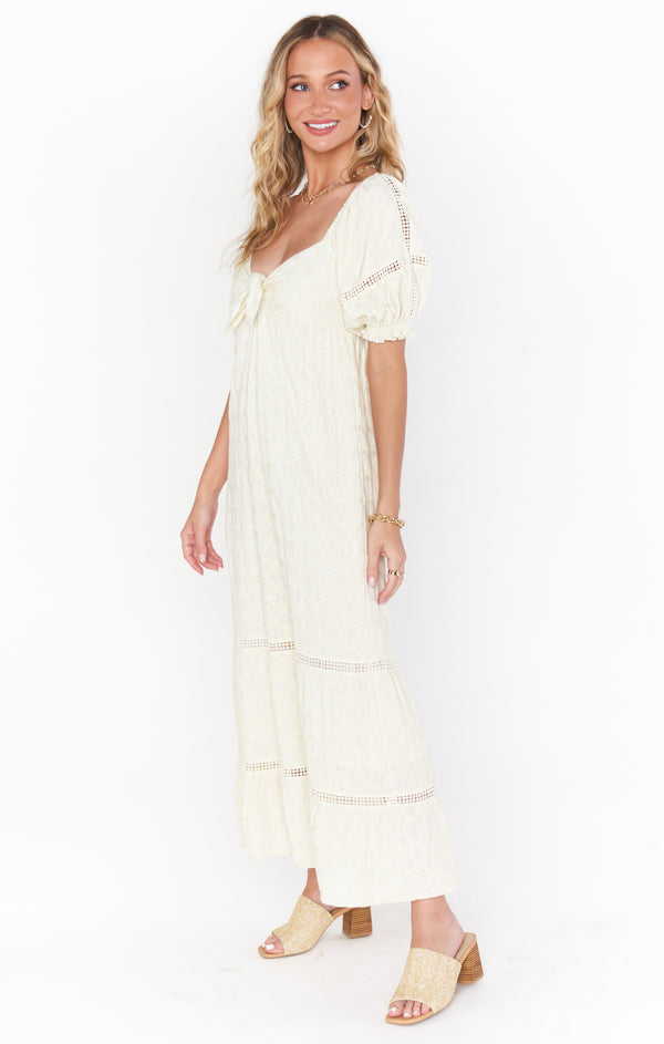 Zen Midi Dress Midsummer Ivory Show Me Your Mumu