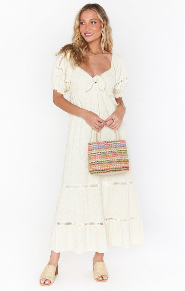 Zen Midi Dress Midsummer Ivory Show Me Your Mumu