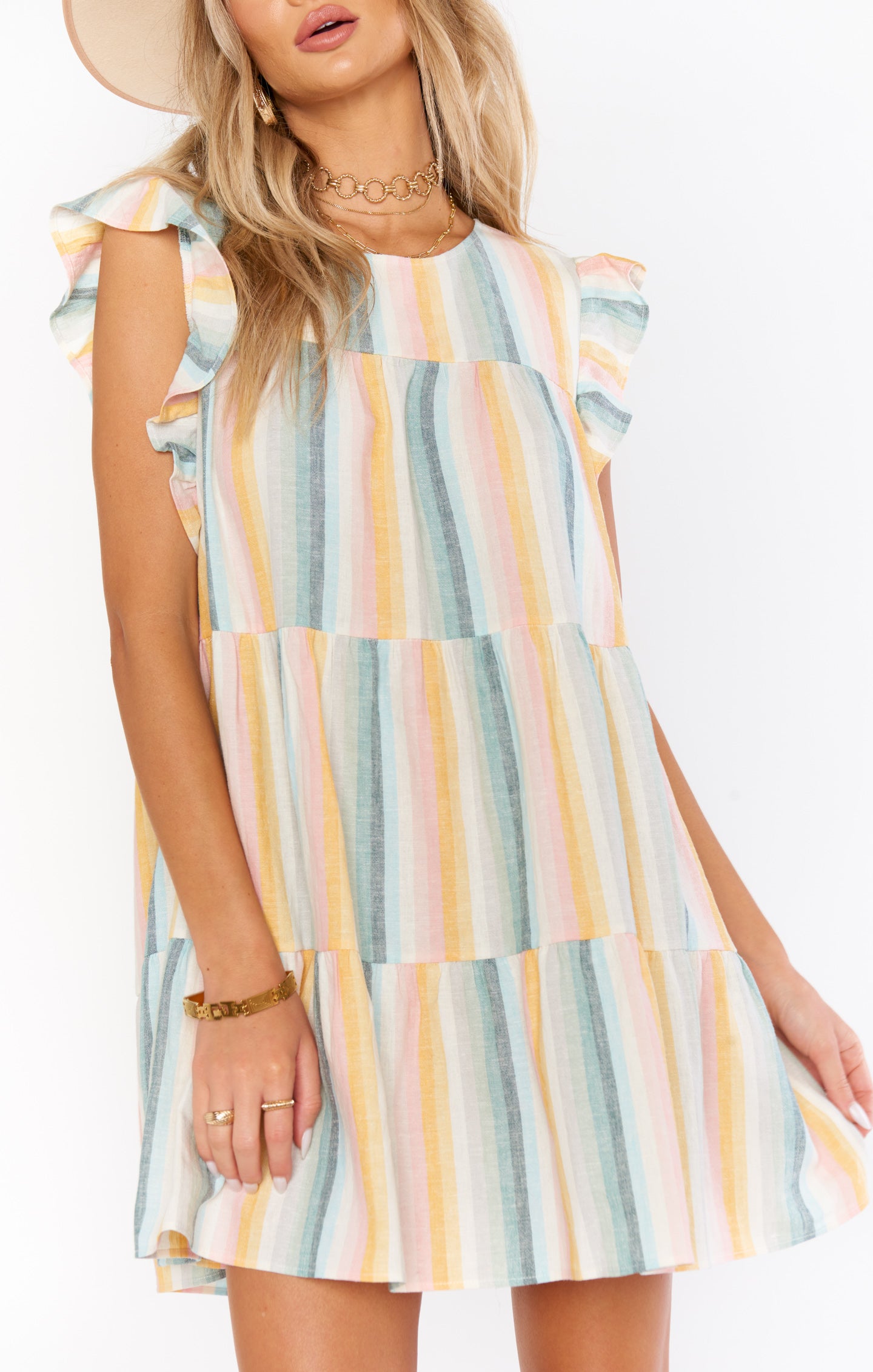 Daydream Mini Dress ~ Sunset Stripe – Show Me Your Mumu