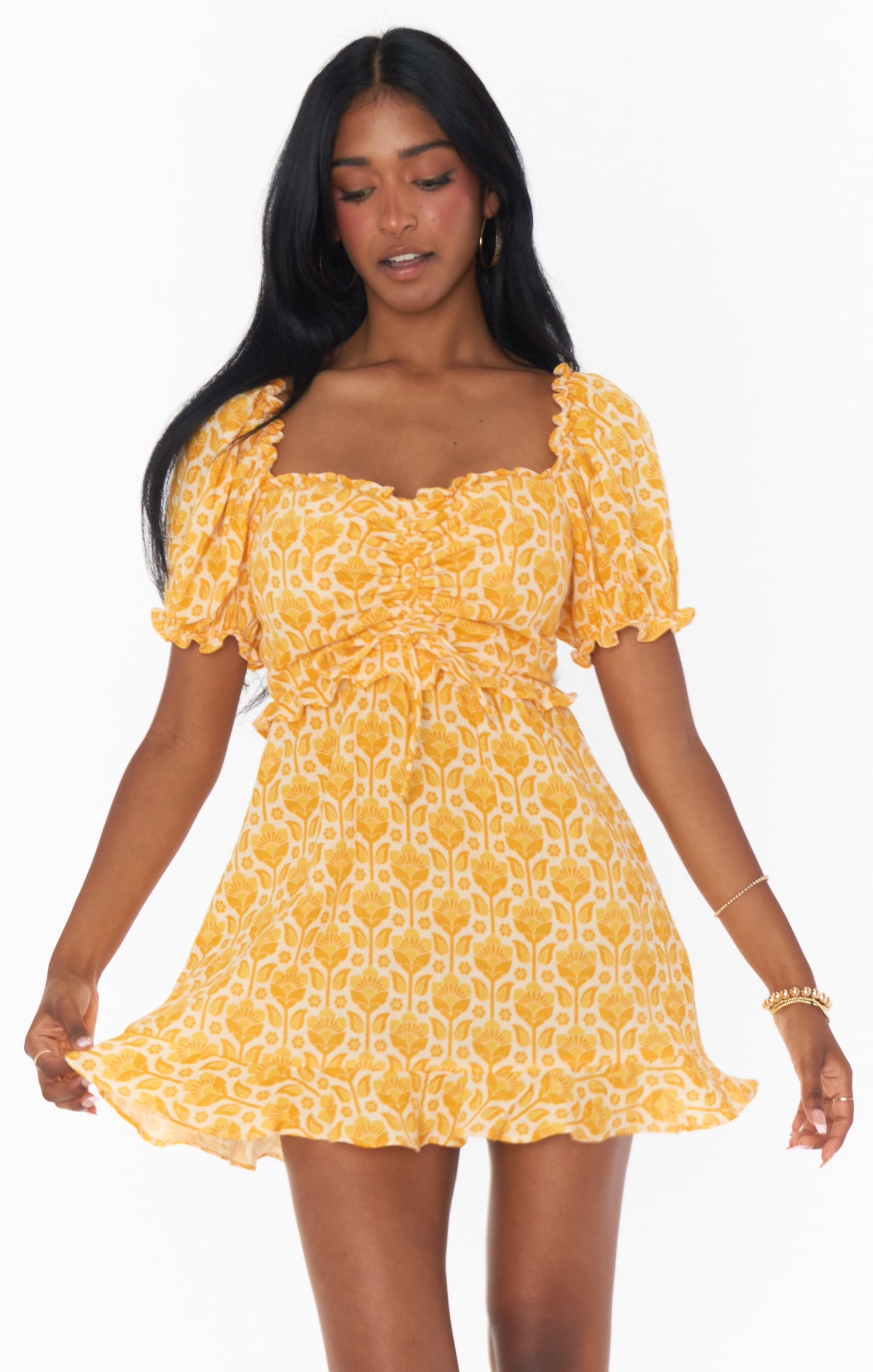 SOPHIE BABYDOLL TOP IN YELLOW