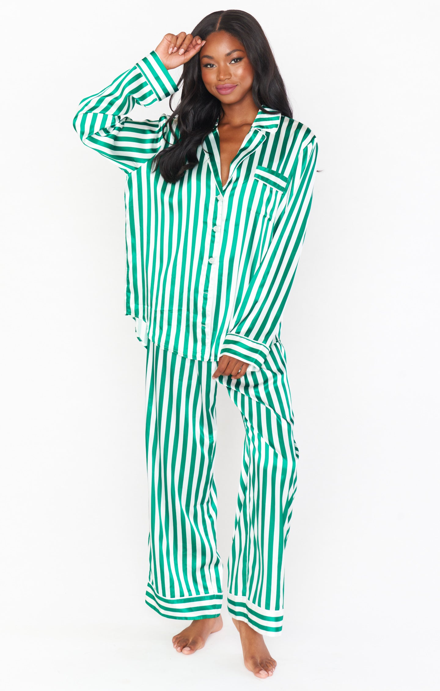 Classic PJ Set ~ Spearmint Stripe