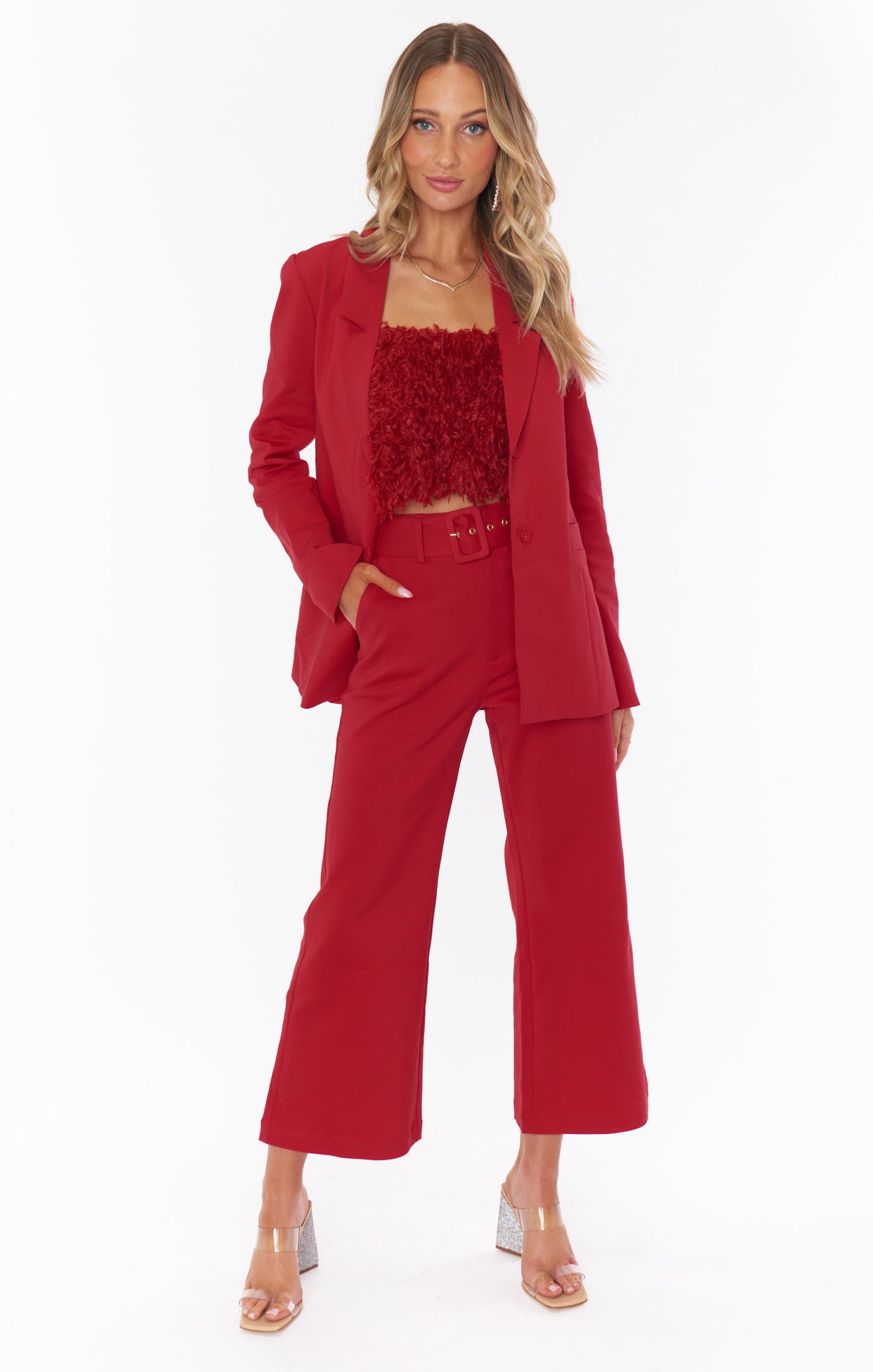 DJ Cropped Pants ~ Red Suiting – Show Me Your Mumu