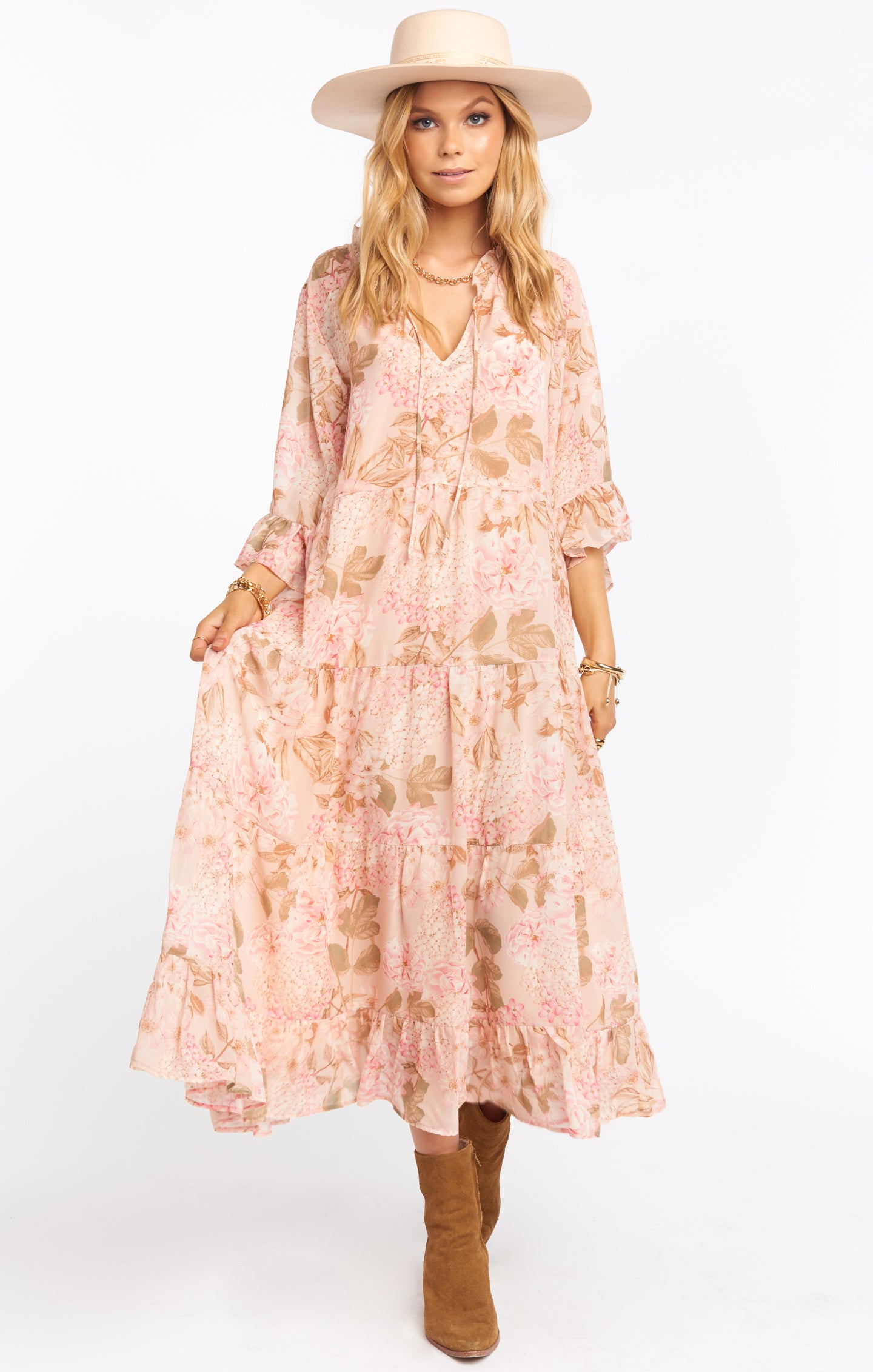 Viola Maxi Dress ~ Hydrangea Blooms – Show Me Your Mumu