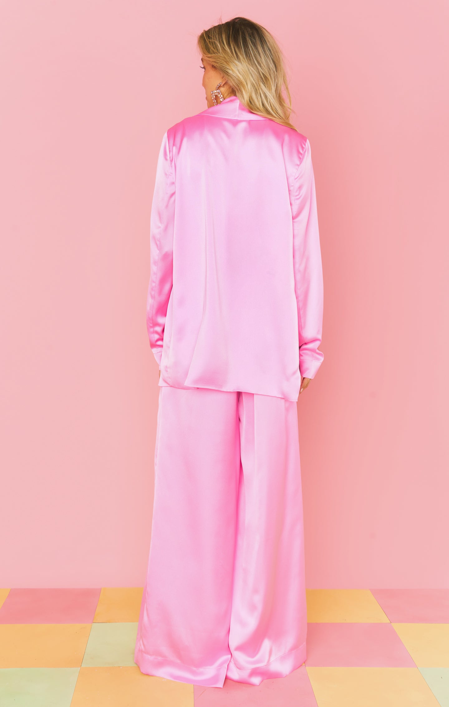 Irwin Pants ~ Pink Luxe Satin – Show Me Your Mumu