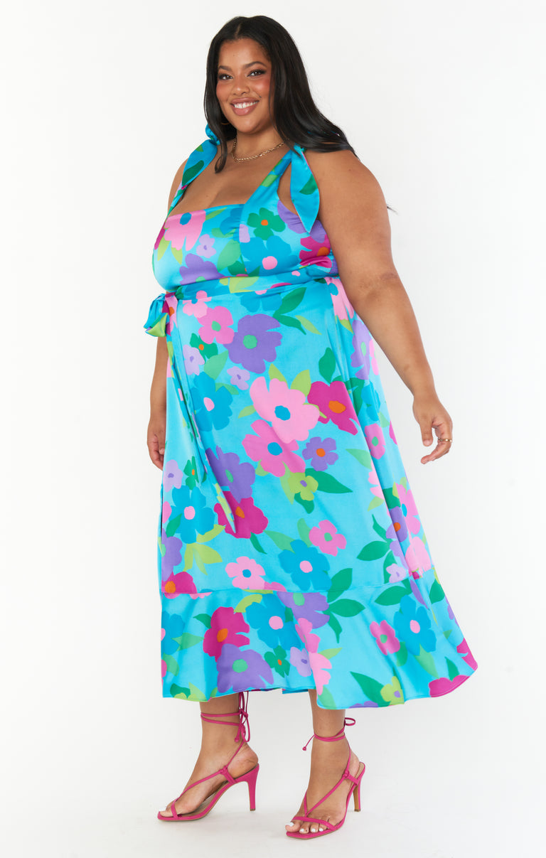 Garden Midi Dress ~ Multi Piccadilly Floral – Show Me Your Mumu