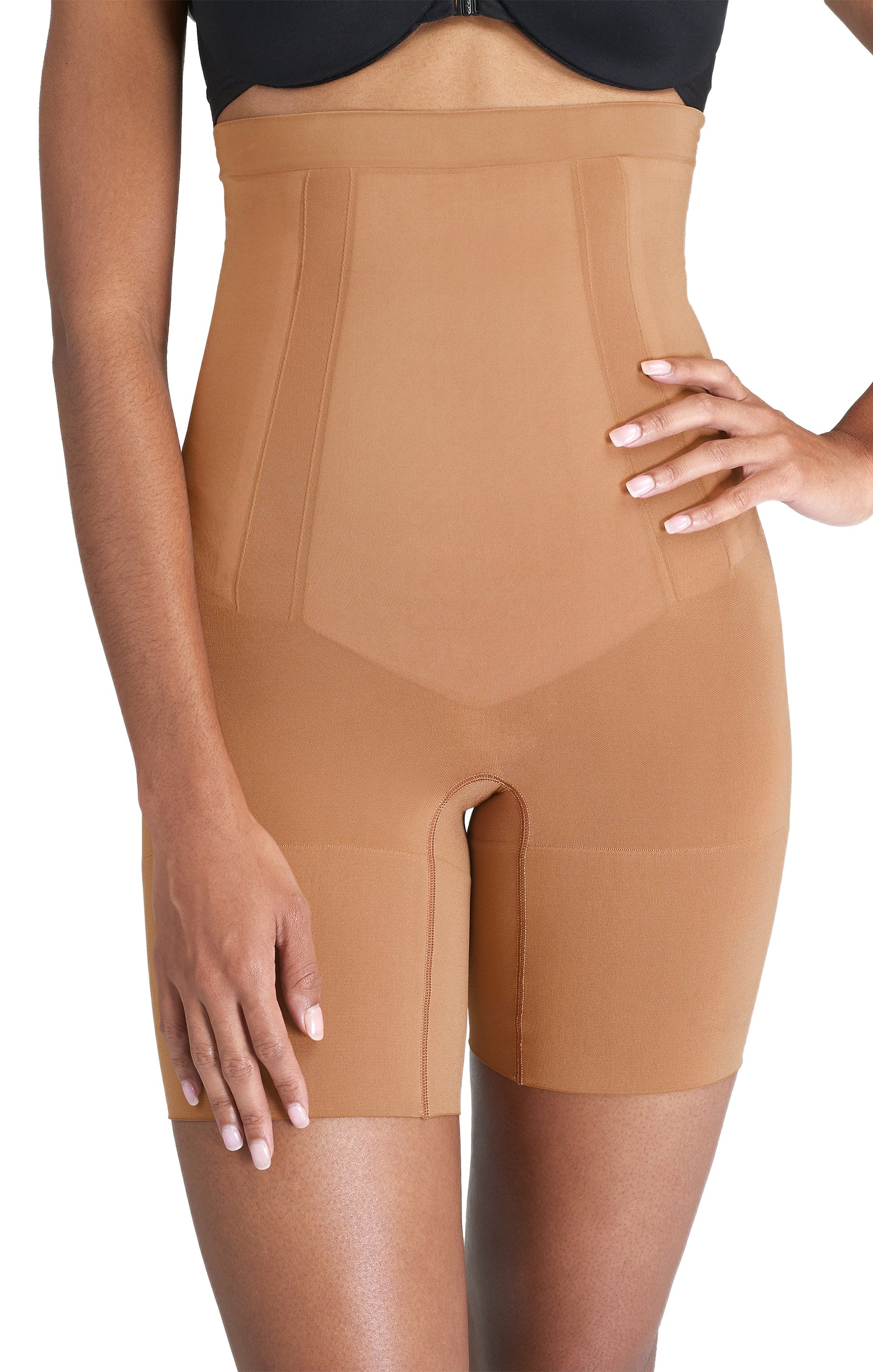 SPANX OnCore High-Waisted Mid-Thigh Short ~ Naked 3.0 – Show Me