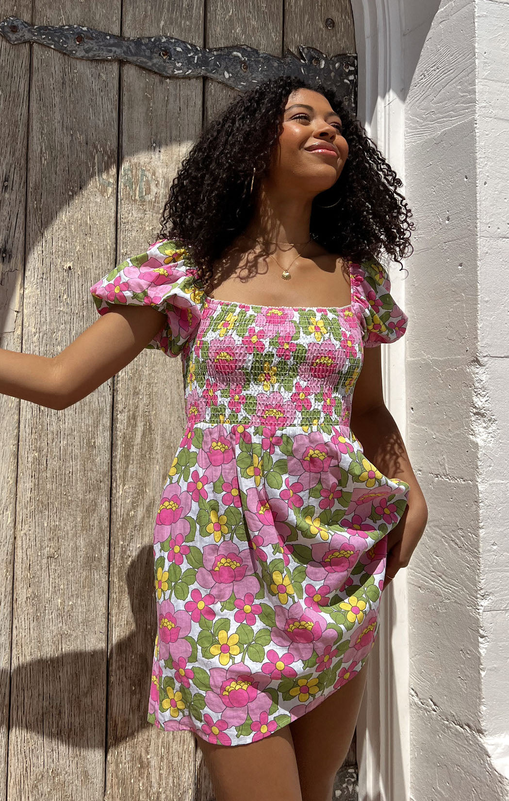 Bixby Mini Dress ~ Fresh Floral – Show Me Your Mumu