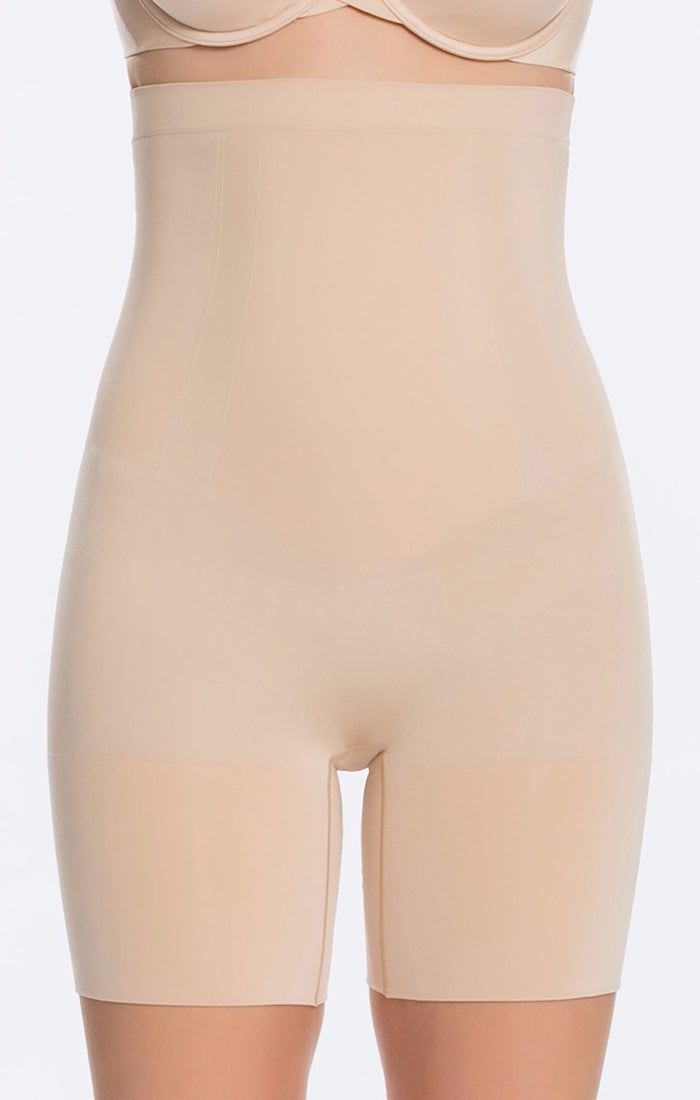 SPANX OnCore Mid-Thigh Bodysuit, Soft Nude, Large at  Women's  Clothing store