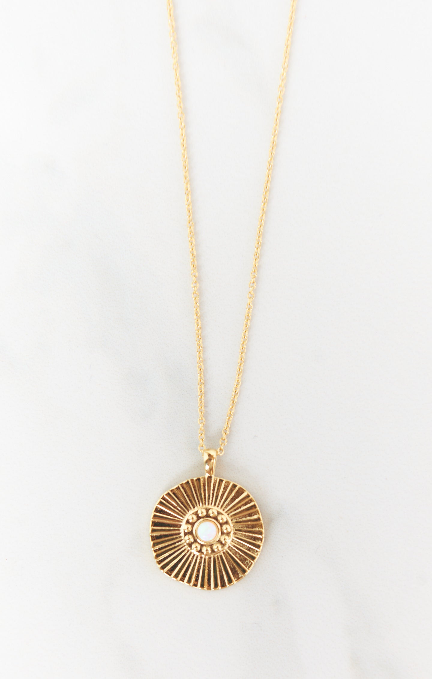 Gorjana sunburst clearance coin necklace