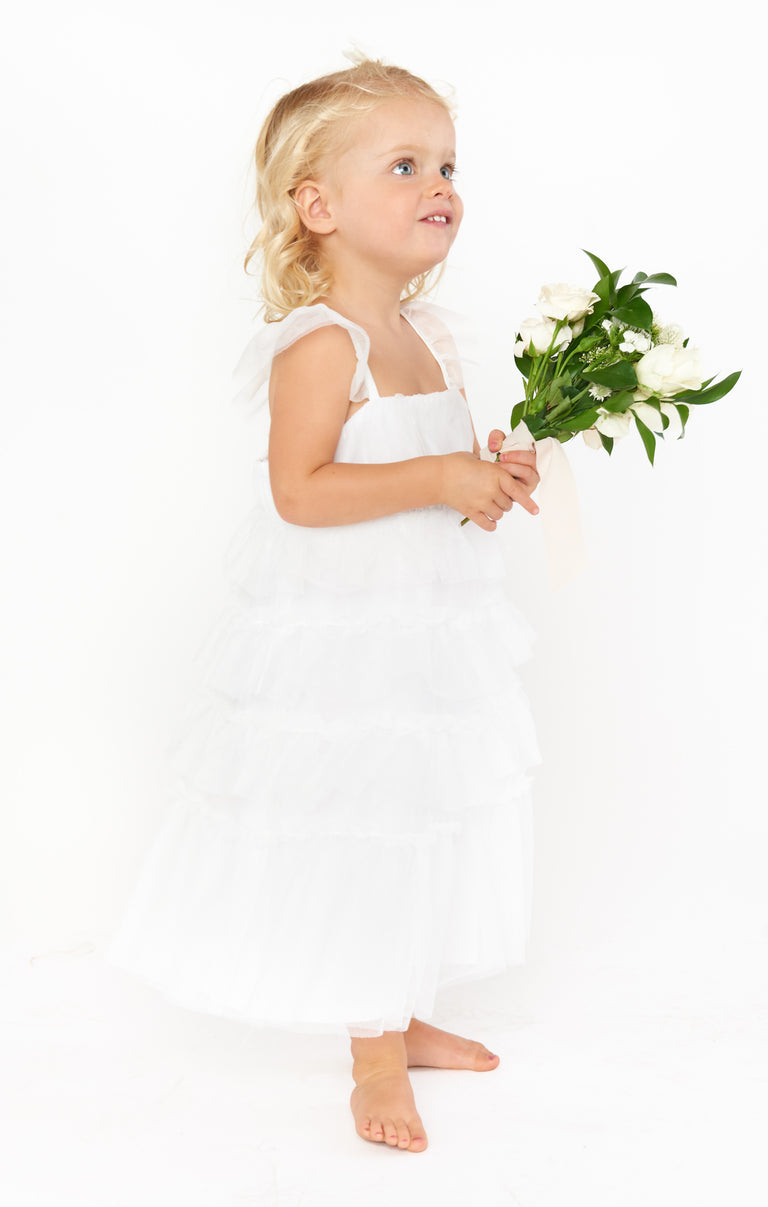 Little Fairytale Dress, in White Tulle, Size: 1T | Show Me Your Mumu Little Fairytale Dress, in White Tulle, Size: 1T | Show Me Your Mumu