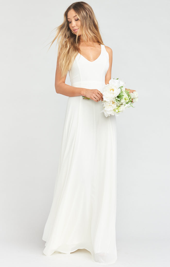 Jenn Maxi Dress Wedding Cake Chiffon Show Me Your Mumu