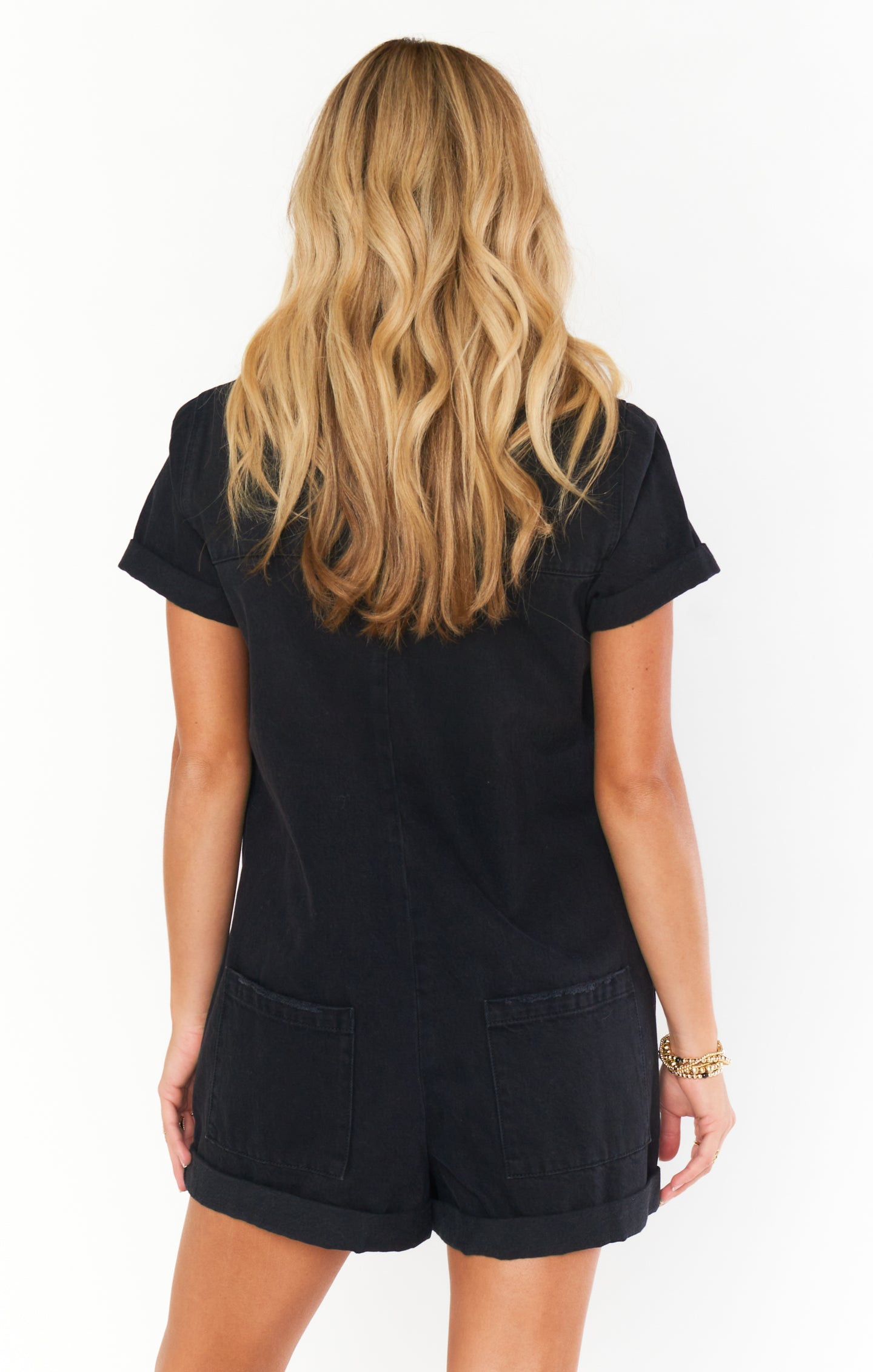 Range Romper ~ Washed Black