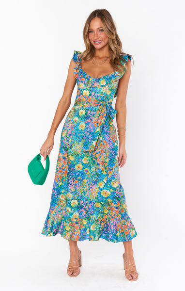 Alexis Midi Dress Painterly Petals Show Me Your Mumu