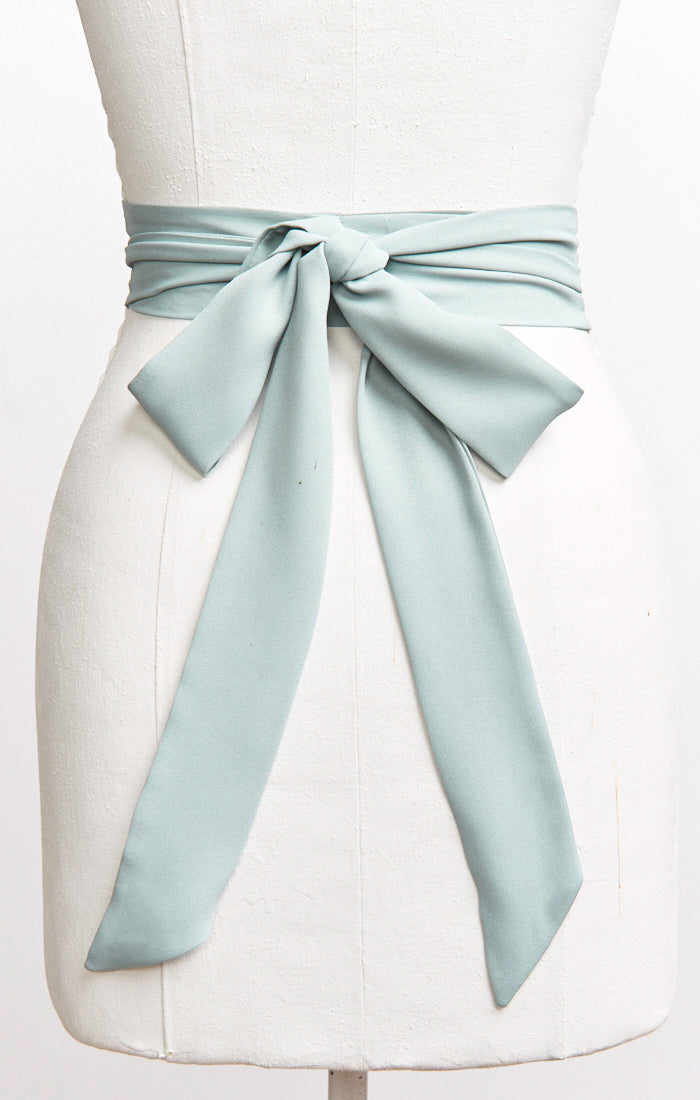 Bridesmaid Sash ~ Silver Sage Crisp – Show Me Your Mumu