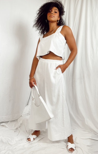 DJ Flare Pant ~ White Suiting – Show Me Your Mumu