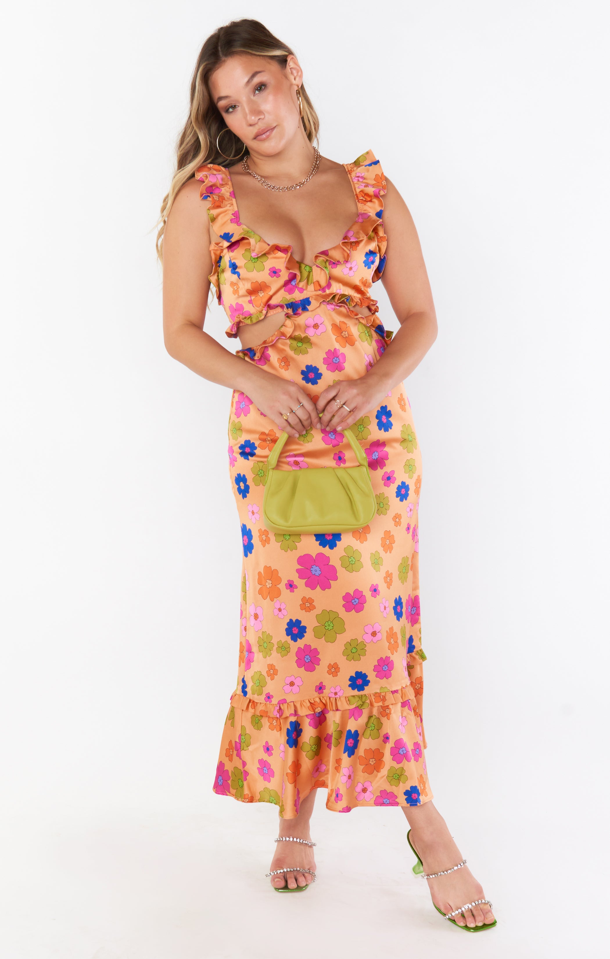 green emerald velvet dress Lane Midi Dress ~ Poppin Poppy – Show Me Your Mumu
