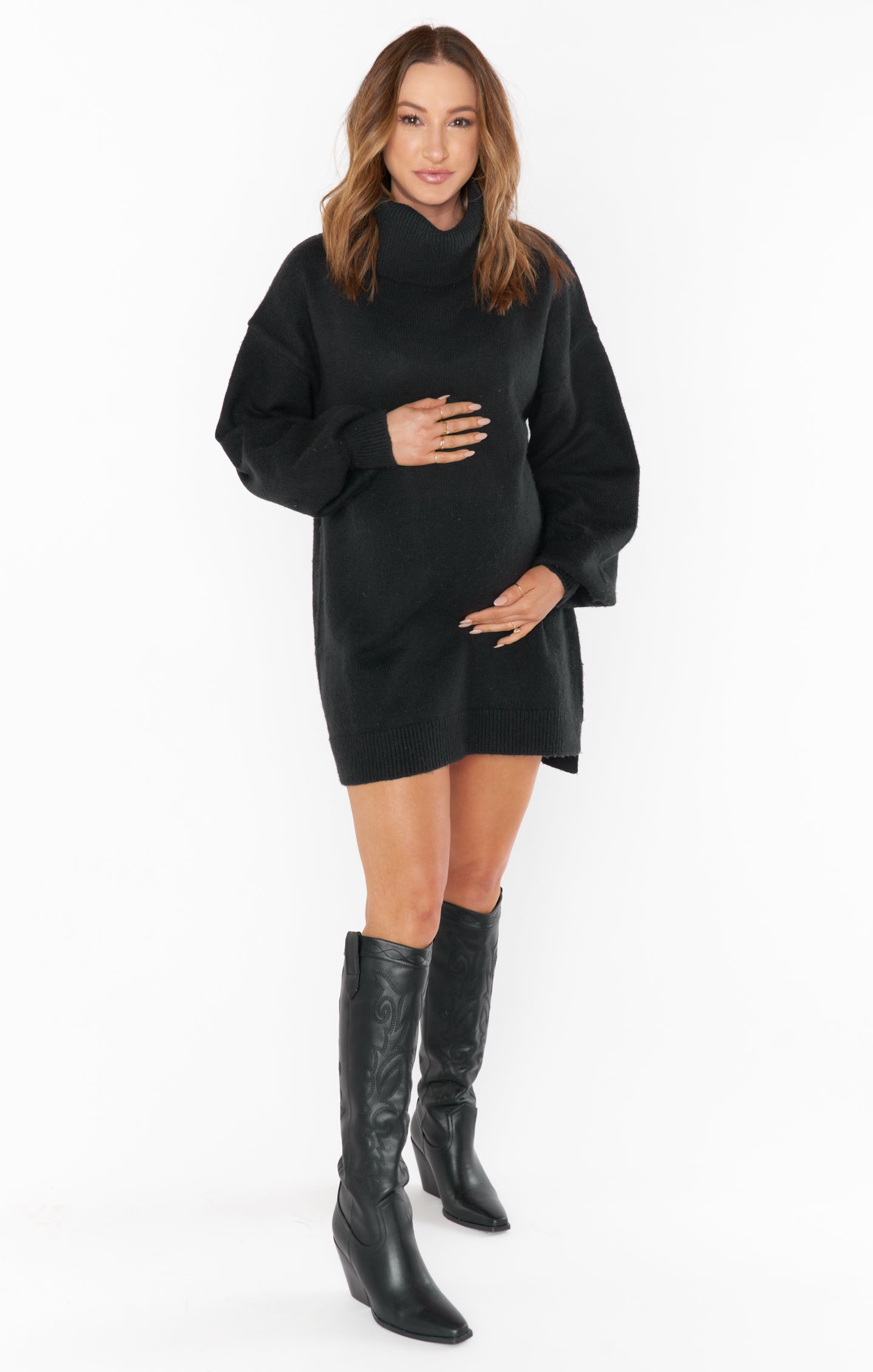 Bailey Turtleneck Sweater Dress – These Days
