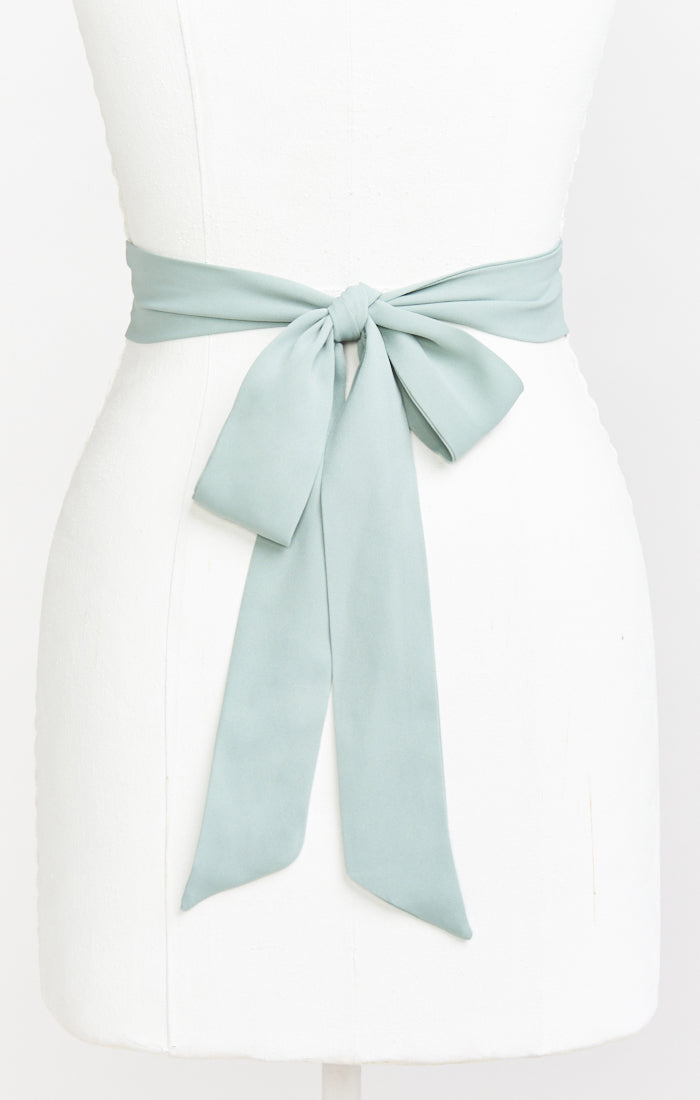 green emerald velvet dress Polyester Chair Sashes 6