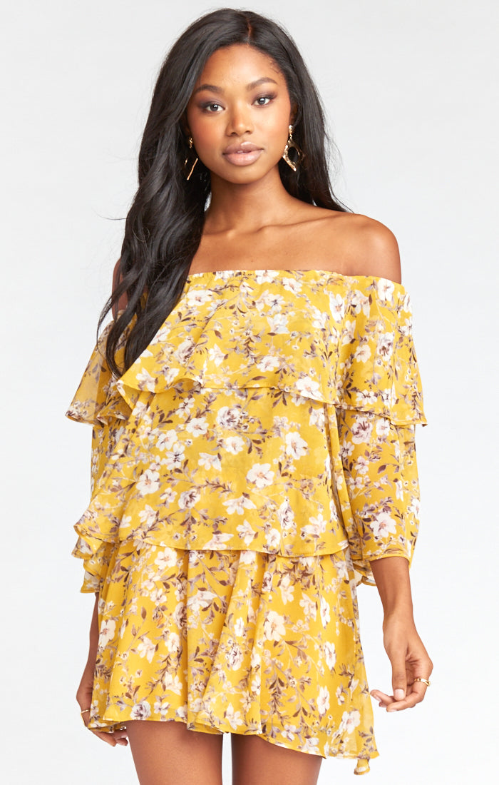 Show Me Your MuMu selling Triple Decker Romper Magnolia Blush Floral