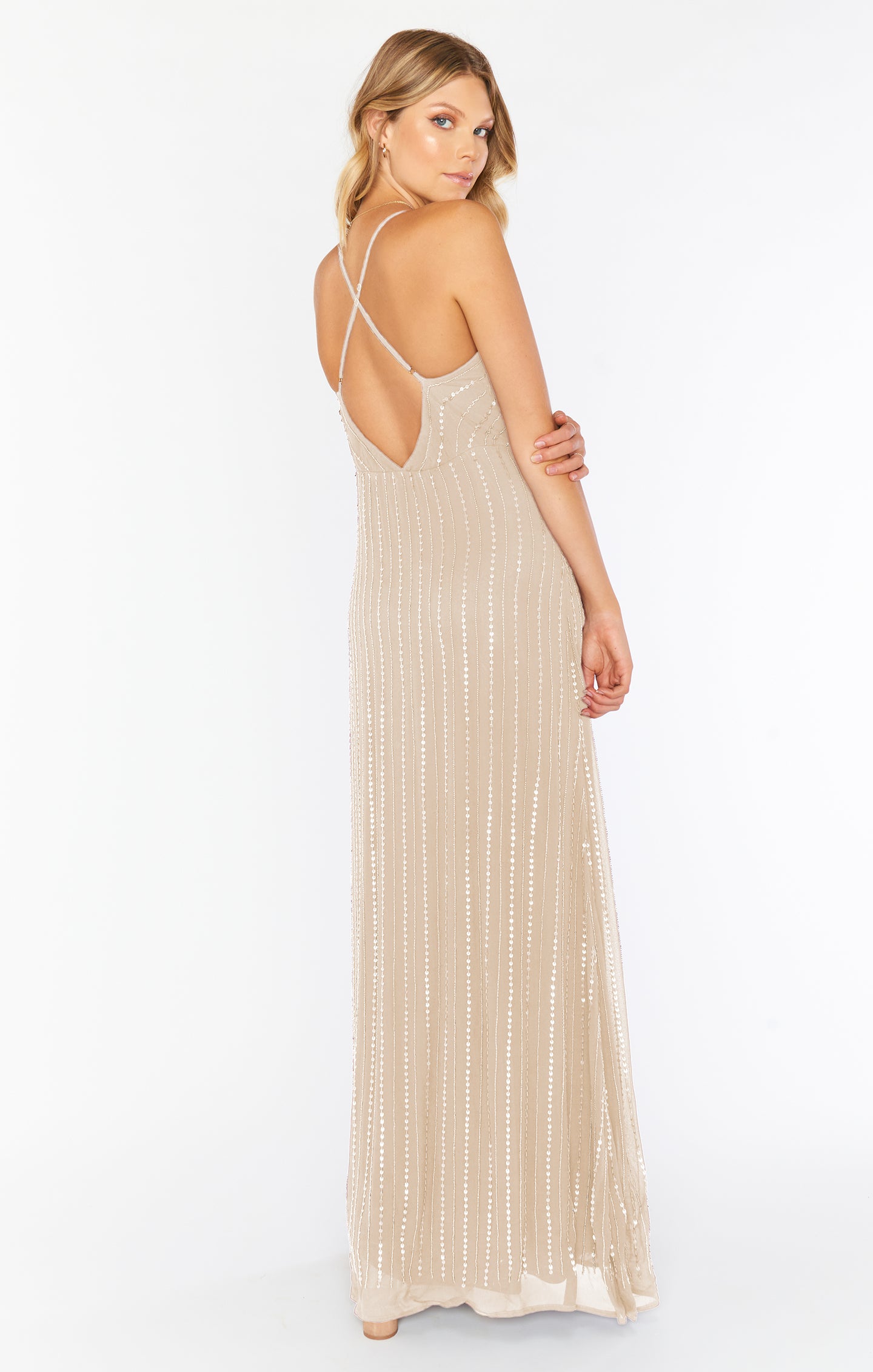 Gala Gown ~ Champagne Beaded – Show Me Your Mumu