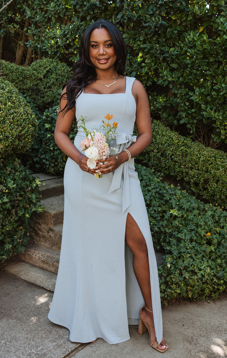 ghost navy bridesmaid dress Ghost River Sleeveless Satin Dress, Navy