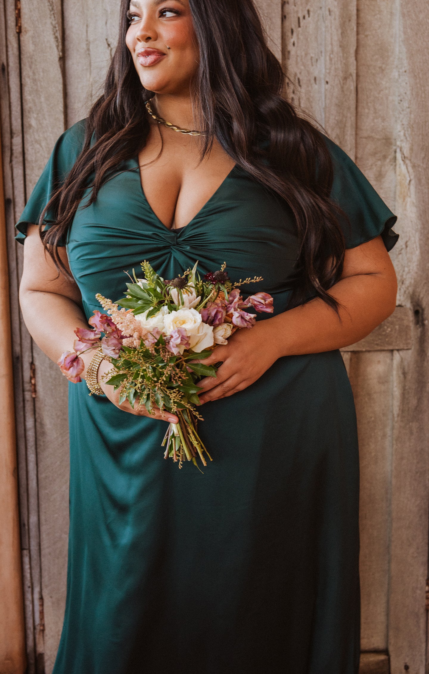Rome Twist Gown, in Deep Emerald Luxe Satin | Show Me Your Mumu | Bridesmaid Dresses & Wedding Attendee Dress Rome Twist Gown, in Deep Emerald Luxe Satin | Show Me Your Mumu | Bridesmaid Dresses & Wedding Attendee Dress