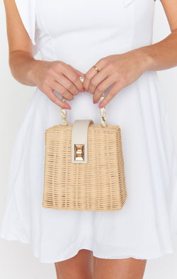 Jordie Straw Bag ~ Natural