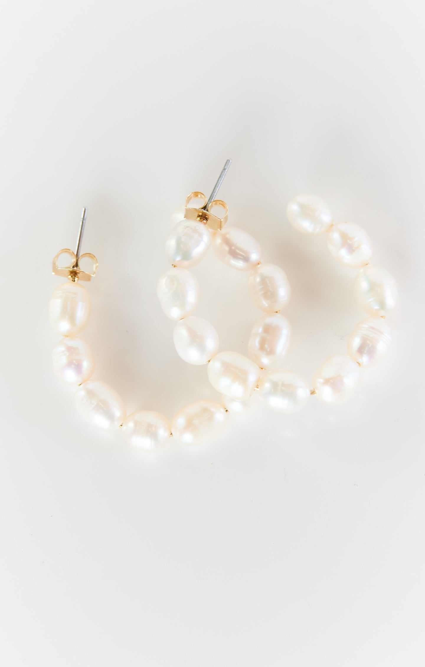 Alv Jewels Penny Pearl Hoop Earrings, in Ivory | Show Me Your Mumu