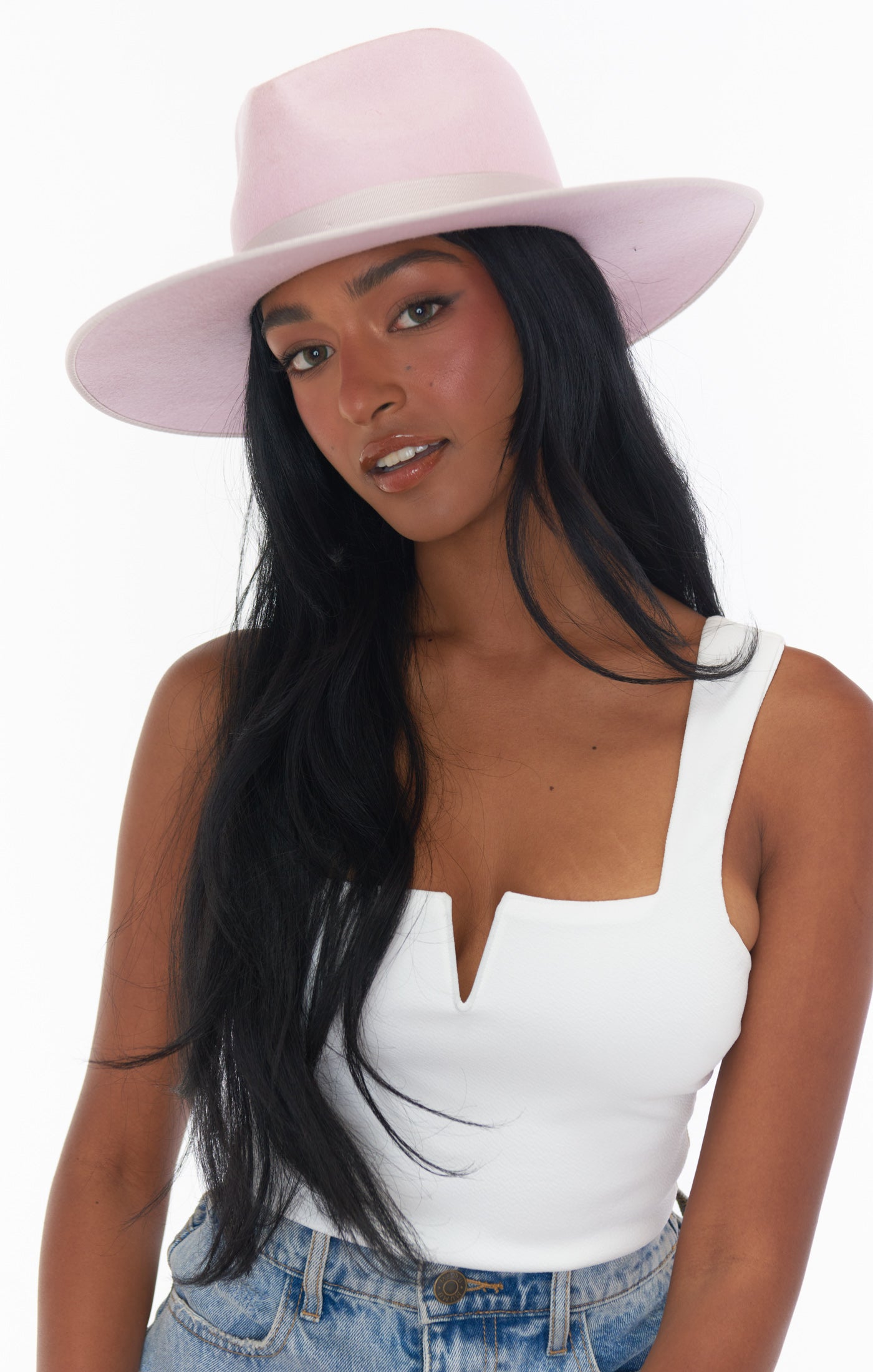 Powder Blue Rancher Hat  Wide Brim Rancher Hat for Women – CEO