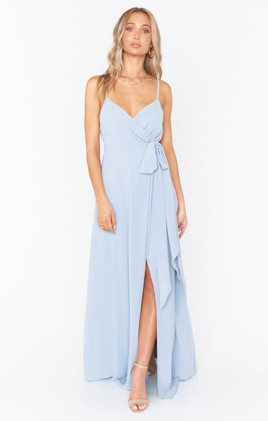 Show me your outlet mumu steel blue chiffon
