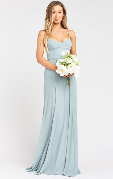 Silver sage crisp bridesmaid 2024 dresses