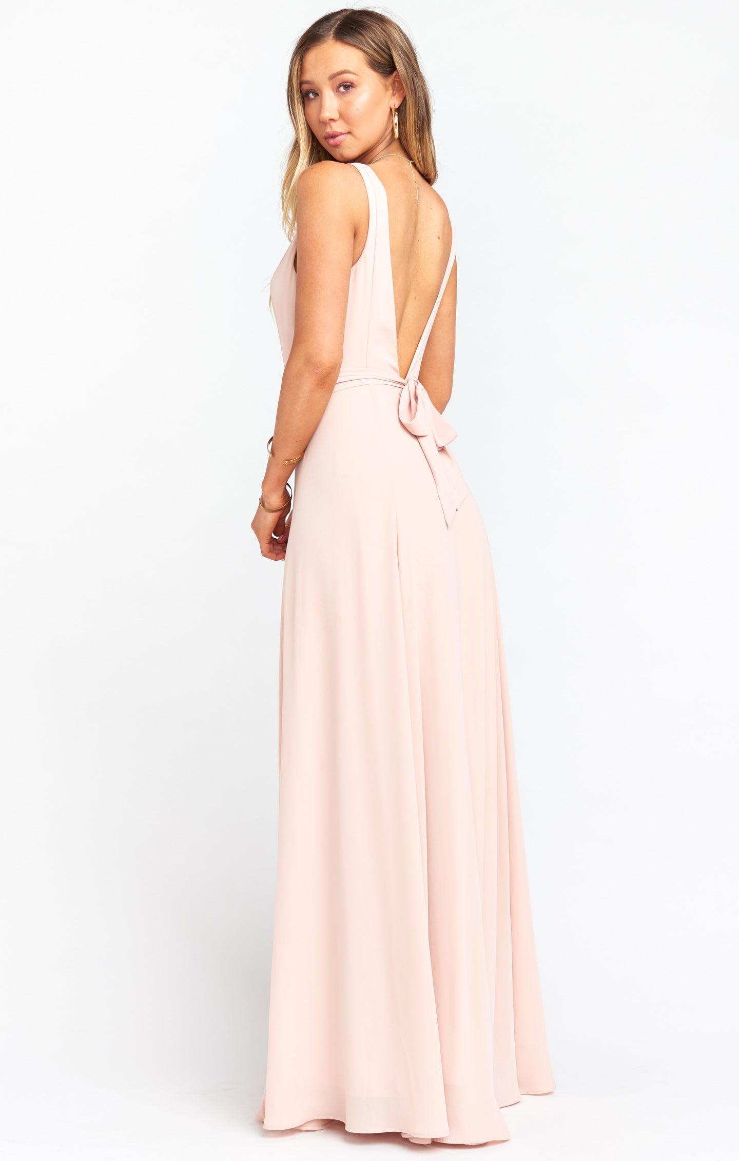 Jenn maxi dress shop dusty blush crisp