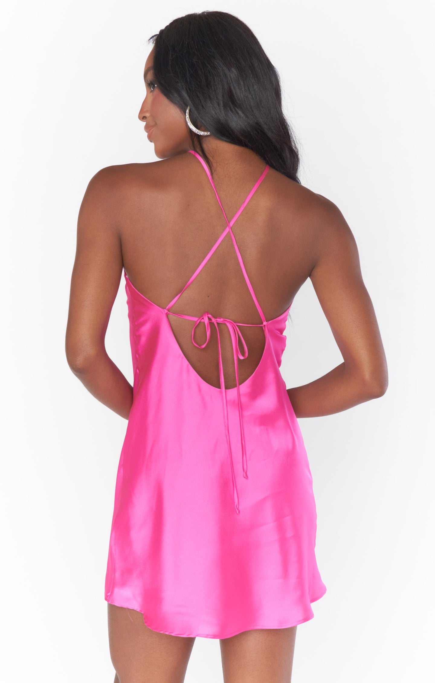 Jazzy Sequin Dress - Hot Pink