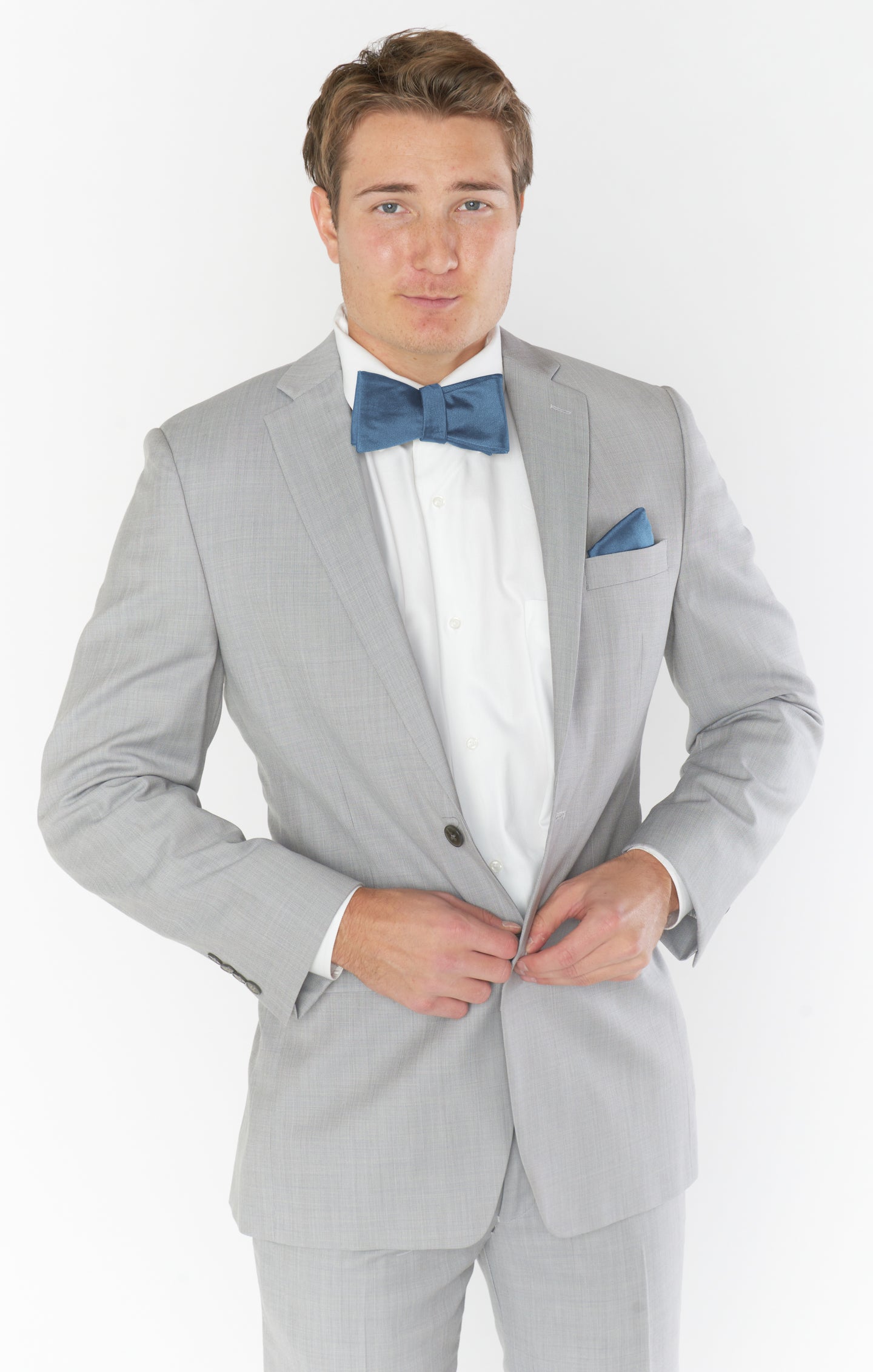 Josh Bow Tie ~ Slate Blue Solid – Show Me Your Mumu