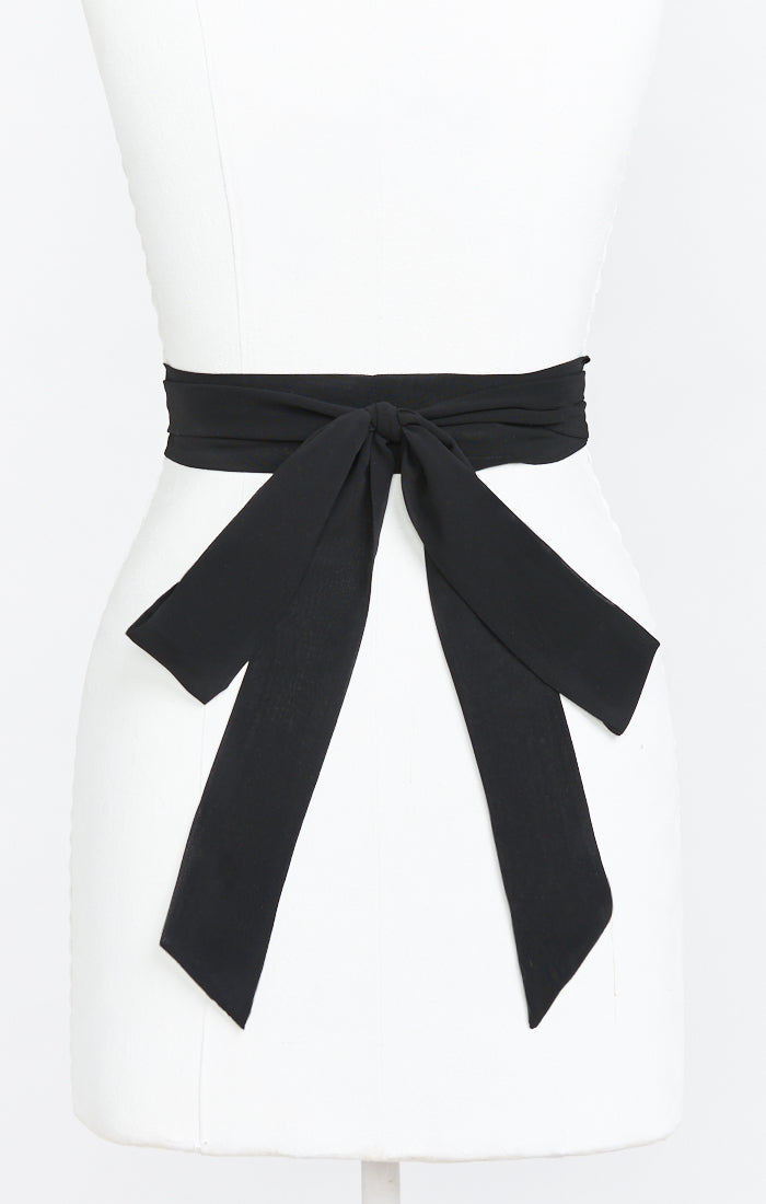 black ribbon for dress Bridesmaid Sash, in Chiffon, Size: Long Perfect for birthday parties Color:Tinted Aqua Category_Bedroom XS