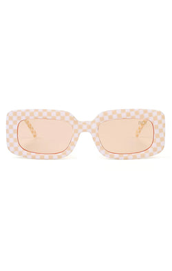 INDY Sunglasses Dolly Sunglasses ~ Beige Checkered